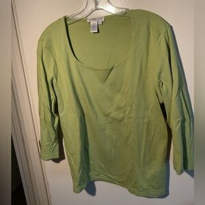 Coldwater Creek  Women's Green Top